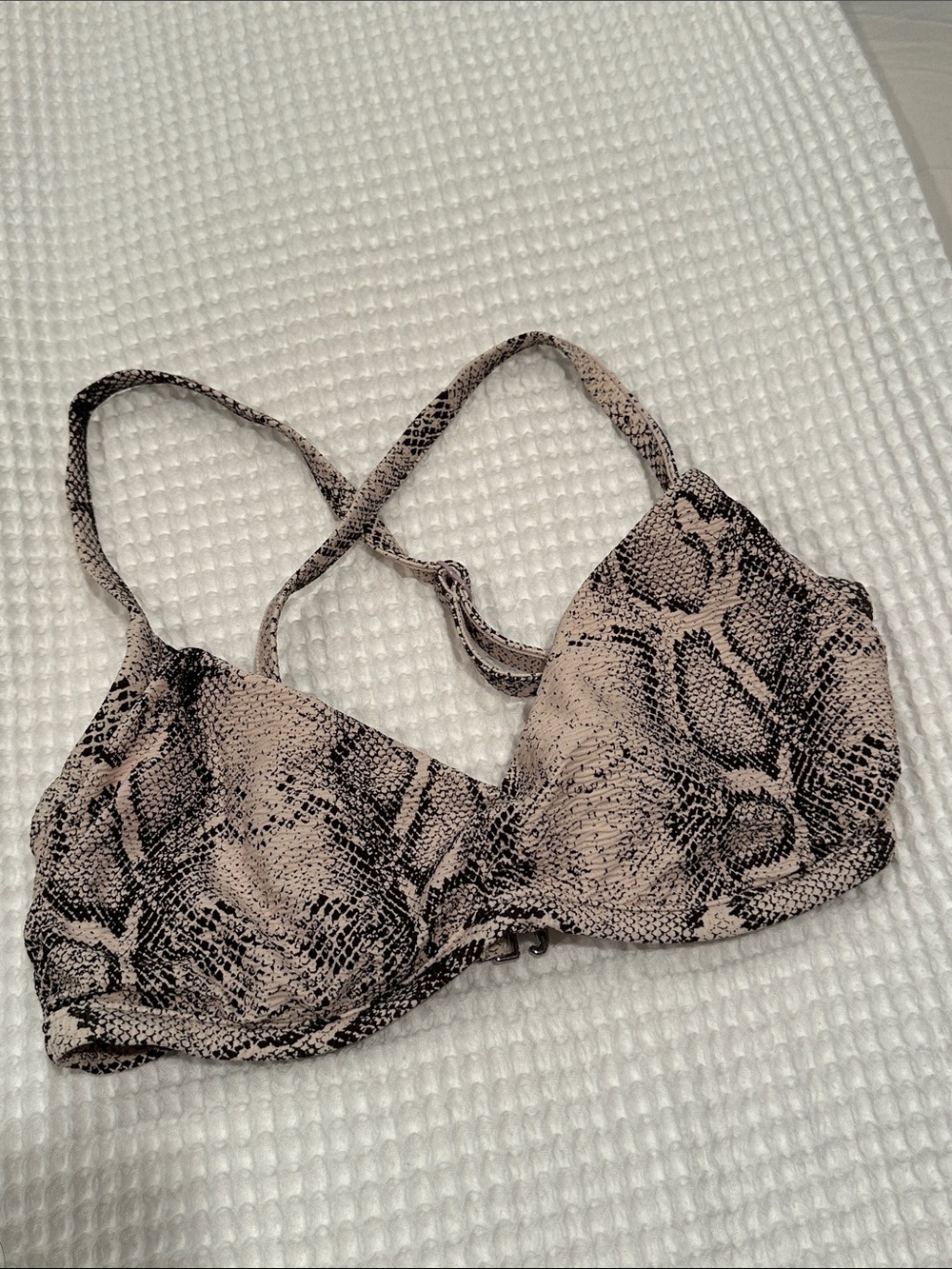Victoria's Secret Snake-Print Bikini Top